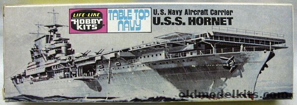 Life-Like 1/1200 USS Hornet (Essex Class) Aircraft Carrier -Table Top Navy Series, 09401 plastic model kit